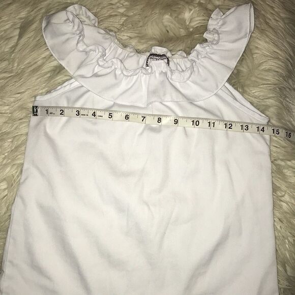 Shrimp and Grits Kids Girl Ruffle Tunic Top - Picture 6 of 6